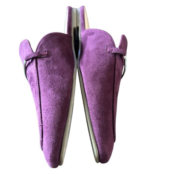 Journee Collection Ameena Slip On Mule Classic Horsebit Detail  Purple NEW 8.5 - Picture 7 of 10